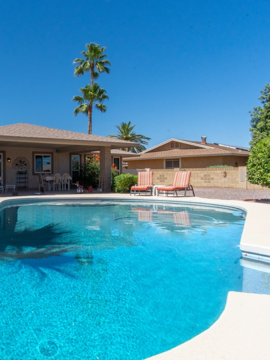 house with pool